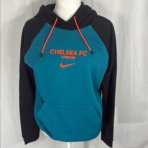 Nike Chelsea FC Teal and Black Women’s Hoodie